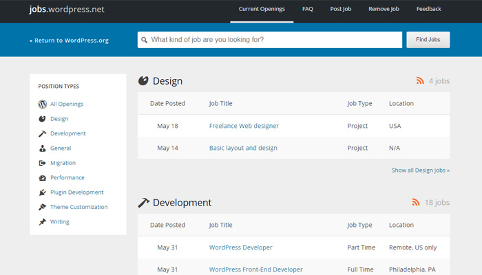 WordPress Jobs