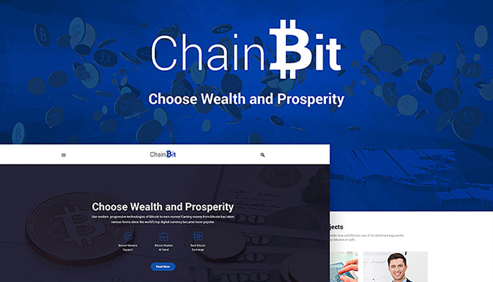 BitChain WordPress Site Design