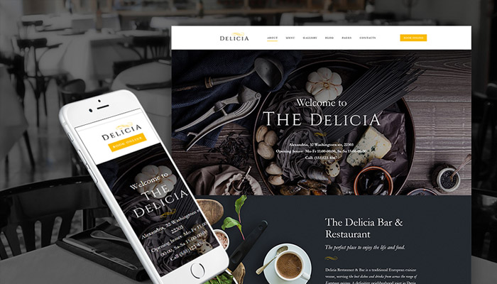 Delicia Restaurant Theme