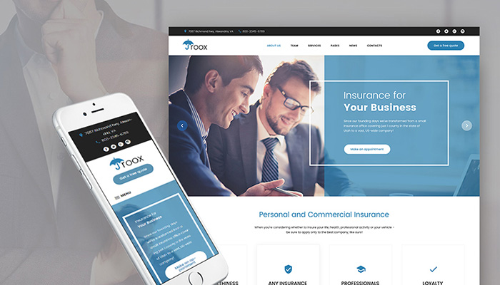 Insurance Agency WordPress Site