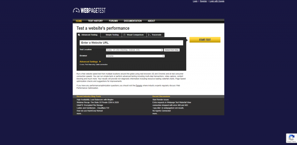 Webpagetest