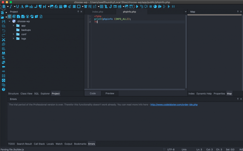 free for mac instal CodeLobster IDE Professional 2.4