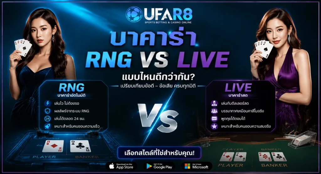 บาคาร่า RNG vs LIVE